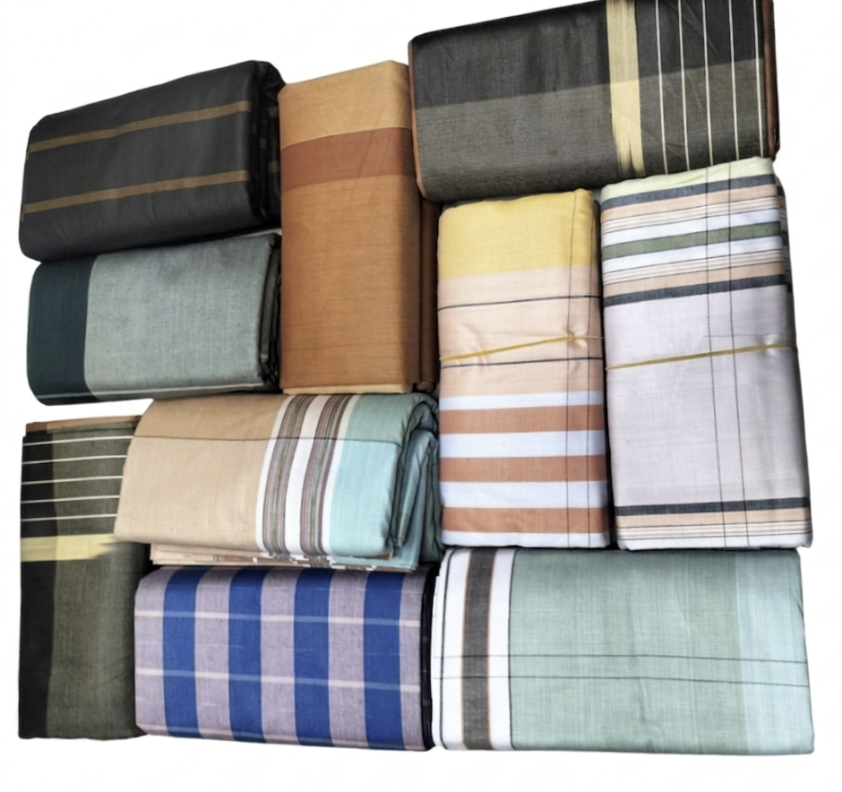 Route Shoper প্রিমিয়াম কটন স্ট্রাইপ ও চেক লুঙ্গি ( Premium Cotton Stripe & Check Lungi)